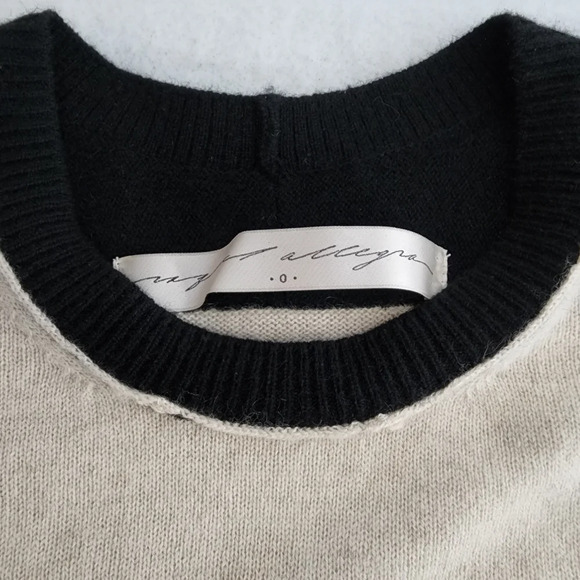 Raquel Allegra Relaxed Ombre Cashmere Crew Sweater - Picture 5 of 10